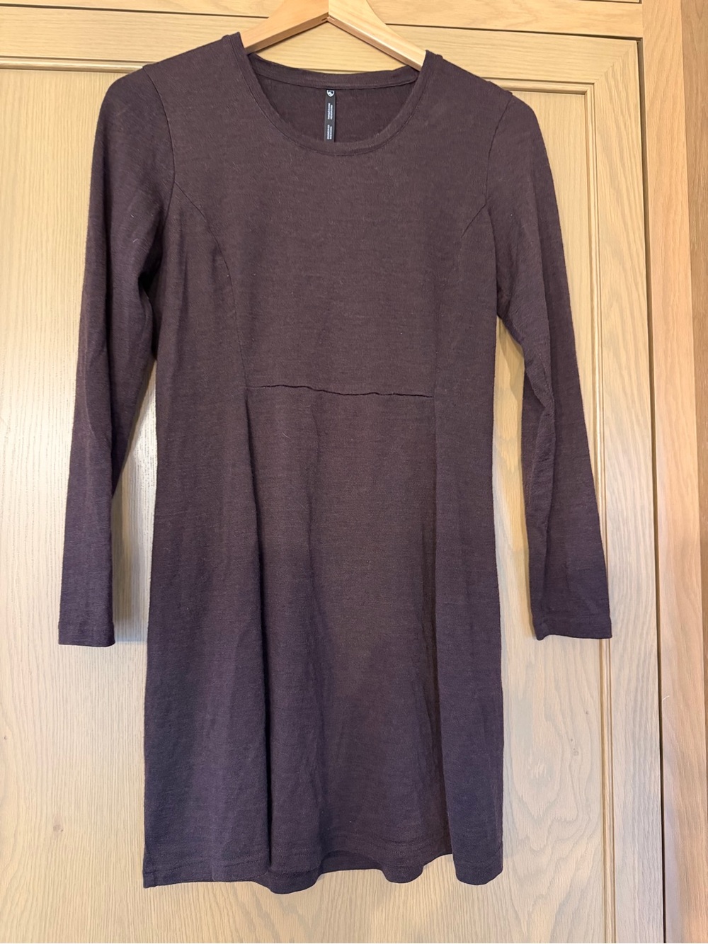 Kuhl Long-Sleeve Midi Dress in Dark Brown